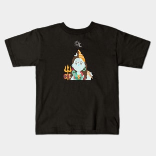 Hindu god shiva shakti-sun & moon balance Kids T-Shirt